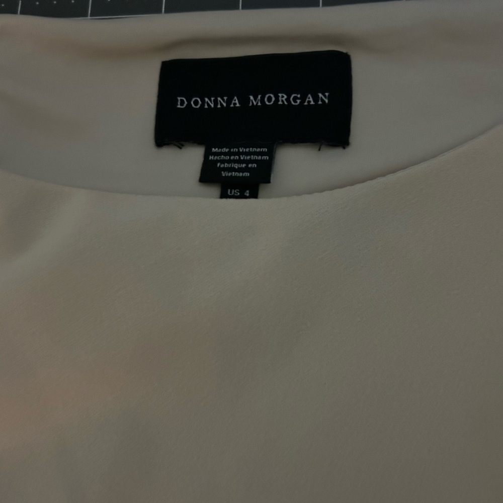 Donna Morgan Beige Mini Dress - Picture 2 of 5